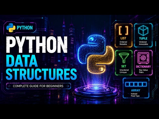 Master Python Data Structures Chapter 1 - List, Tuple, Set, Dictionary, String & Array