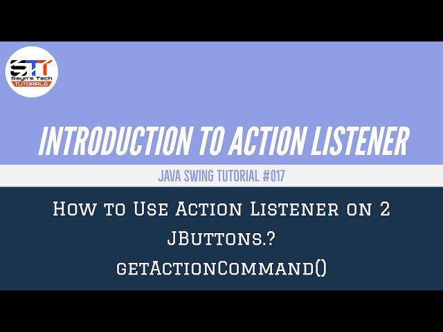 How to use of ActionEvent on 2 JButtons ?  | Java Swing Tutorial #017