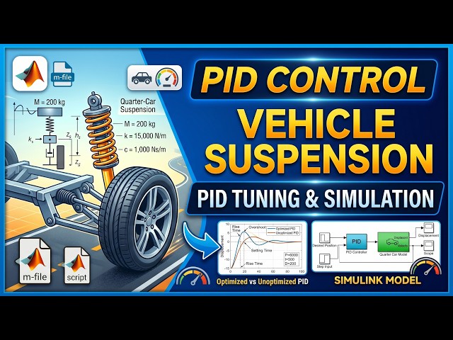 Understanding PID via Suspension Control: MATLAB/Simulink Modeling & Simulation Tutorial