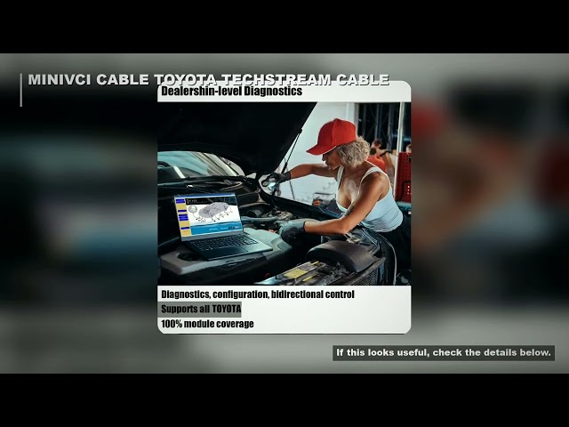 MINIVCI Mini Vci Cable For Toyota TIS Techstream 18.00.008 12.20.024 FTDI For J2534 Auto Scanner OBD