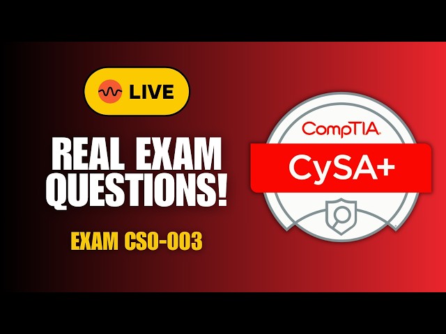 CompTIA CySA+ Study Stream | Real Exam Practice Questions 24/7