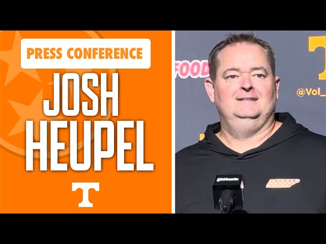 Tennessee football head coach Josh Heupel talks to kickoff Furman week I GBO