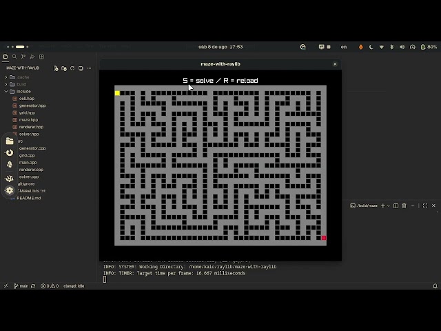 maze-with-raylib | CS50x Final Project 2026