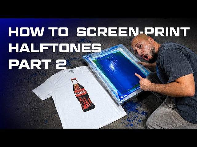 How to screen-print halftones PART 2 EASY TUTORIAL!
