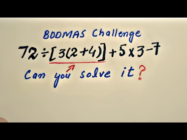 Can You Solve This BODMAS Question? | 99% Get It Wrong! #bodmas #maths #iq #simplification 