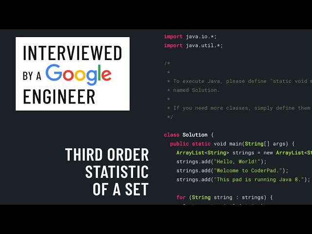 Java interview with a Google engineer