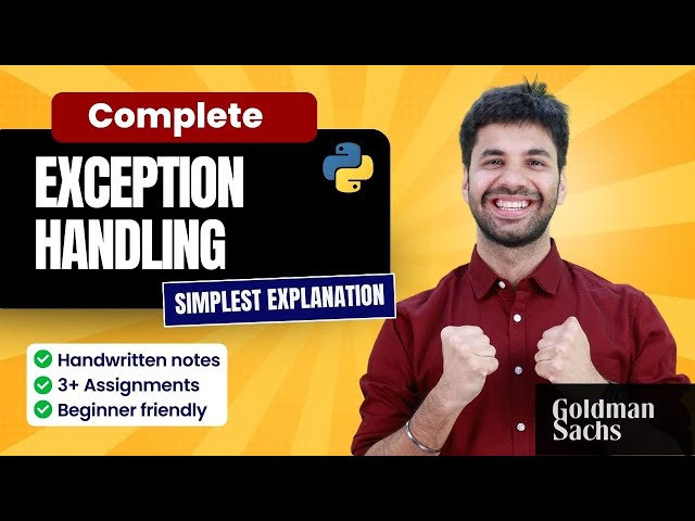 Complete Error Handling in just 2 hours |  Exception Handling In Python | #hellopython