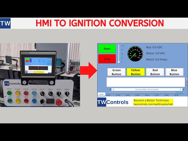 Your First Ignition SCADA Program.  Converting a Basic HMI in Vision