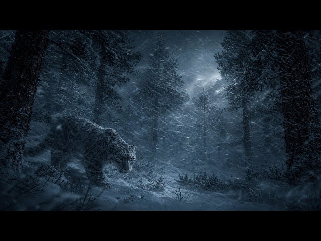 Cozy Enchanted Snowstorm Ambience ⛄️ Howling Winter Wind for Deep Sleep 10 Hrs ASMR