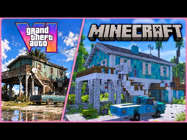We Built Jason’s House from Grand Theft Auto 6 in Minecraft