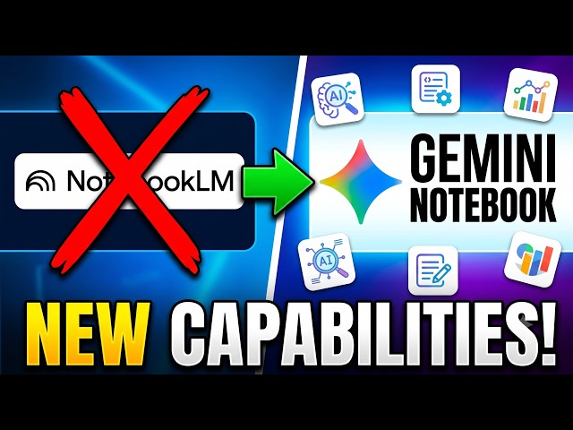 Google Just Upgraded NotebookLM (Meet Gemini Notebook)