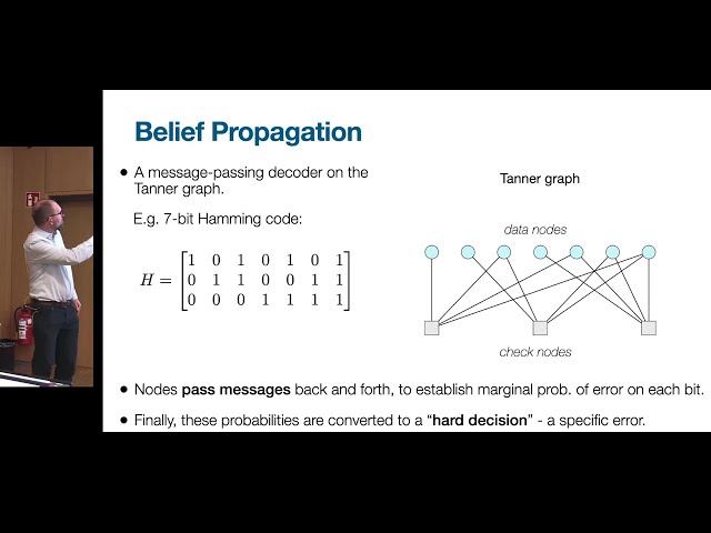 The AutDEC decoder - Improved Belief Propagation by ensembling and code symmetry - Dan Browne (UCL)