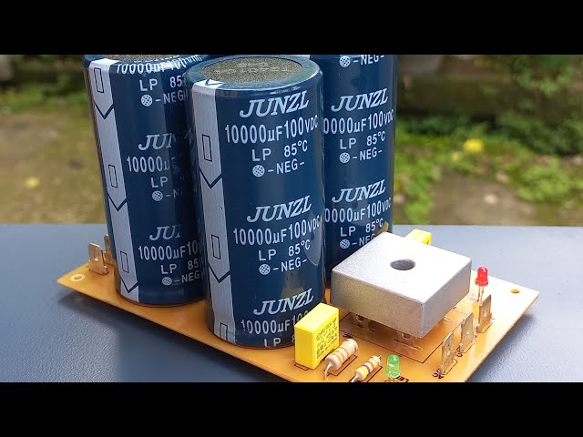 Amplifier Dual Power Supply 10000uF KBPC5010 75-0-75V DC / DIY PCB 