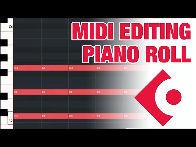 Cubase Piano roll MIDI editing