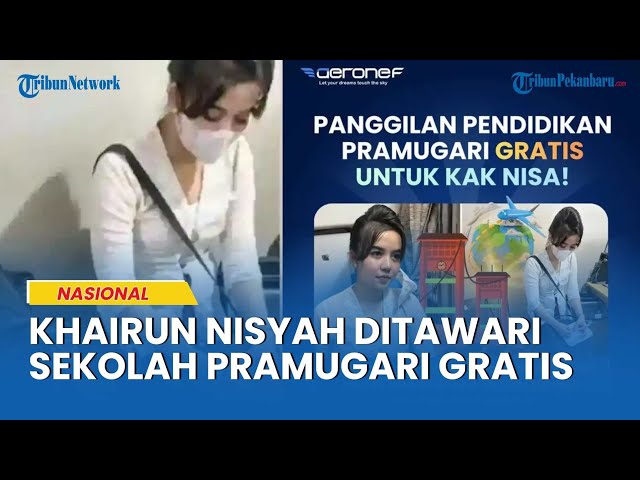 Khairun Nisyah was offered free flight attendant training after wearing a Batik Air uniform went ...