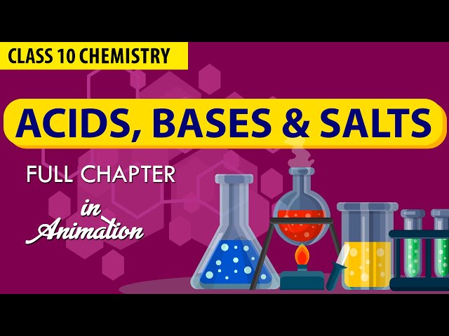 ACIDS, BASES AND SALTS in 1 Shot FULL CHAPTER  IN ANIMATION ||| NCERT SCIENCE Class 10th Chapter 2