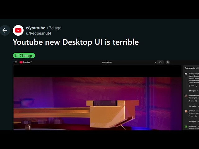 YouTube UI Changed Again...
