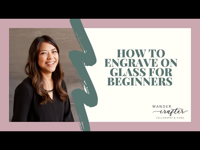 HAND ENGRAVE ON GLASS WATER BOTTLES FOR BEGINNERS | Intro to engraving using faux calligraphy