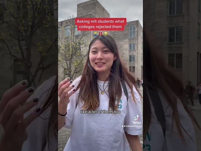 Asking MIT students what colleges rejected them