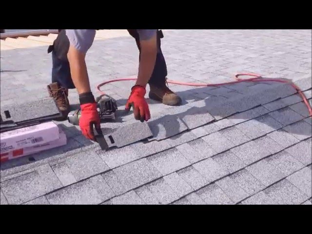 Ridge Cap Shingle Application -  Weathertight Roofing Hemet, California