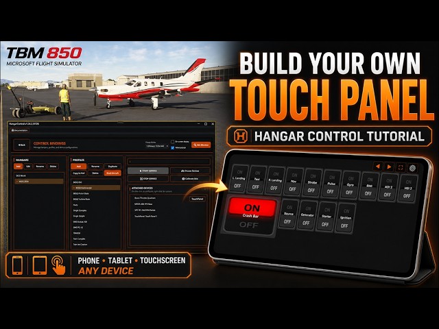Turn ANY Phone or Tablet Into a Flight Sim Touch Panel! | Hangar Control Tutorial