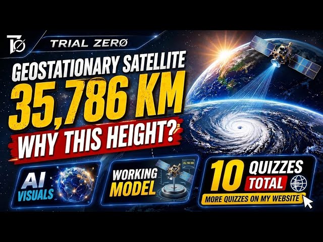 I Built the Satellite That Never Moves — Geostationary Satellite Explained with AI Visuals  & Quiz