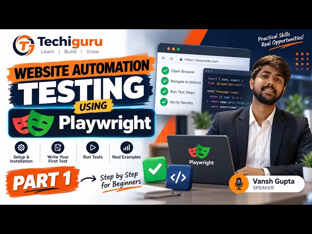 How to Do Website Automation Testing with Playwright | Part 1 | Complete Beginner Guide