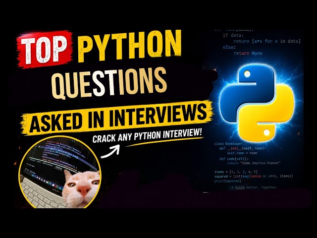Complete Python Interview questions covered. Save This Before It's Gone 🔥