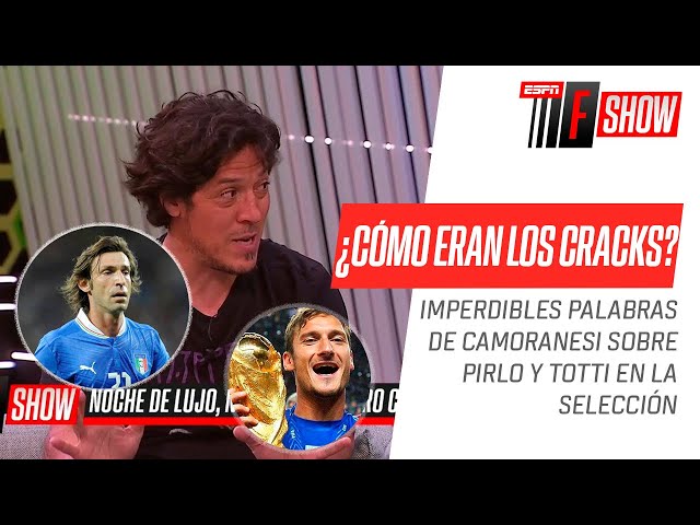 ¿Cómo eran #Pirlo y #Totti en el vestuario? ¡Mauro #Camoranesi lo contó en #ESPNFShow!