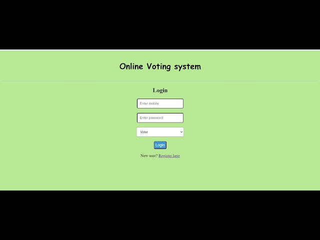 ONLINE VOTING SYSTEM IN PHP , MYSQL + HTML & CSS . MINI PROJECT . PART 1 . HTML BASICS
