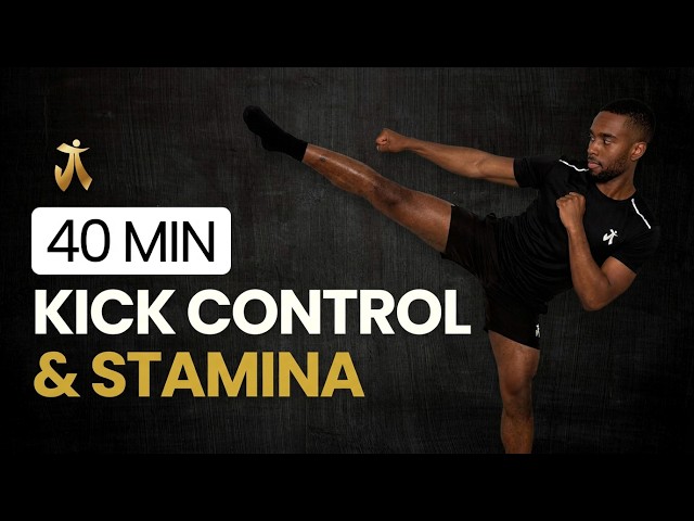 40 MIN MARTIAL ARTS INTERVAL WORKOUT | KICK CONTROL & STAMINA | BEGINNER | NO EQUIPMENT