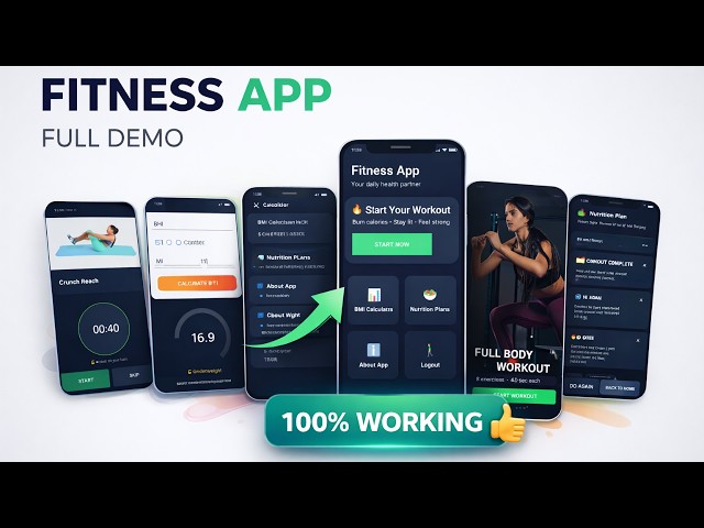 Fitness App Android | Workout & Gym App Demo + Source Code | Client Project 💰