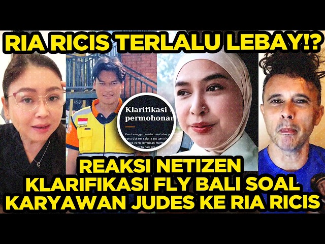 REAKSI NETIZEN KLARIFIKASI FLY BALI SOAL KARYAWAN JUDES KE RIA RICIS RAMAH KE BULE