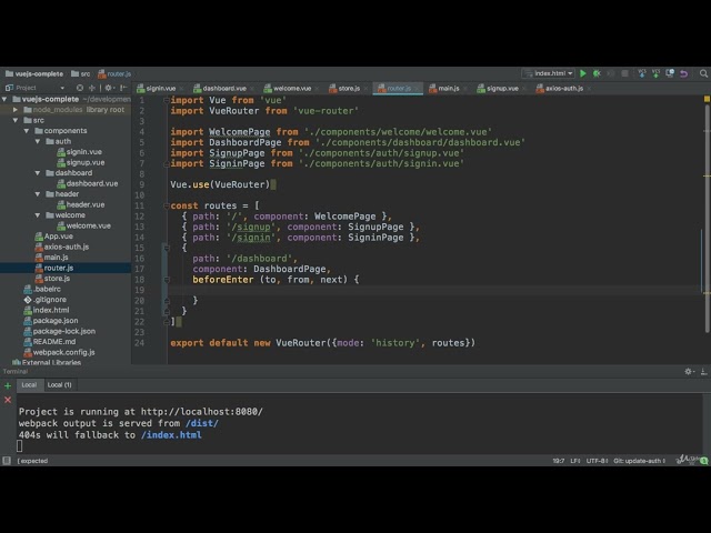 XXI. Bonus Authentication. 12. Protecting Routes Auth Guard