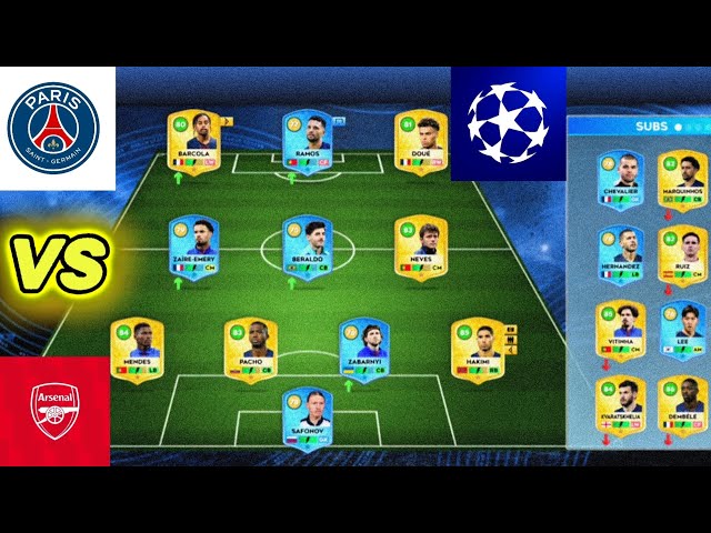 DLS 26 : PSG VS ARSENAL 👑| EPIC MATCHES | FINAL UCL 🔥 #dls26 #dreamleaguesoccer 