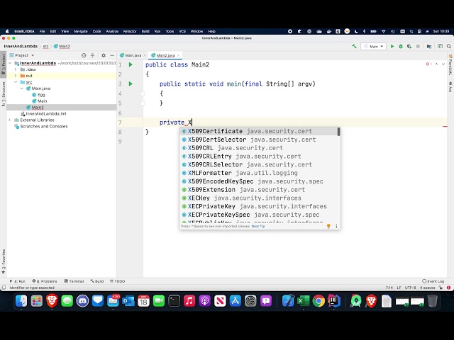 Nested Classes, Inner Classes, and Lambda Expressions