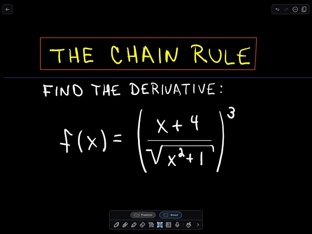❖ The Chain Rule : Harder Example ❖