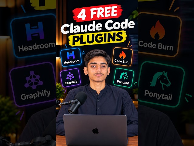 4 FREE Claude Code Plugins That Cut Your Token Usage 🔥 #ai #claudecode #futuretech