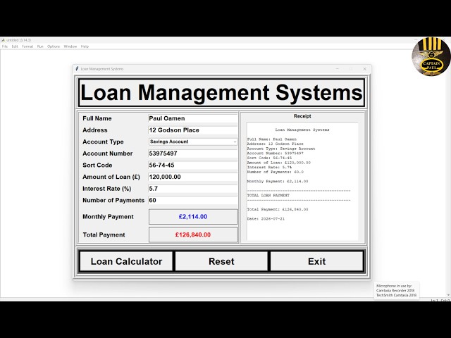 How to Build a Banking Loan Management System Using Python Tkinter - Part 1 of 2