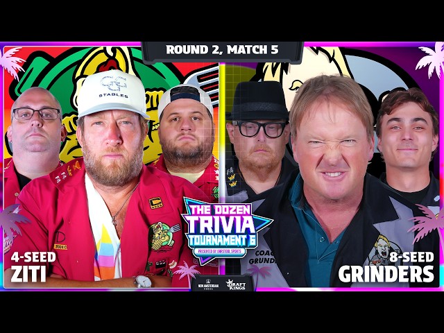Dave Portnoy & 4-Ziti vs. 8-Grinders | Round 2, Match 5 - Dozen Trivia Tournament 6
