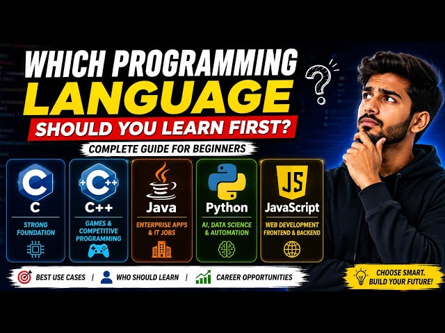 Which Programming Language Should You Learn First in 2026? | Complete Beginner Guide