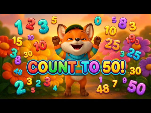 Master Counting to 50! Fast & Fun for Kids #countingto50 #kidsactivities #educational #earlylearning