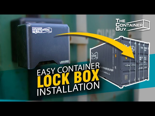 How to Protect Your Shipping Container From Thieves - Easy Lockbox Installation | The Container Guy