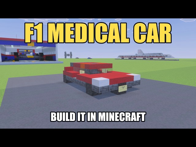 Minecraft F1 Medical Car Tutorial | Compact AMG-Inspired Build