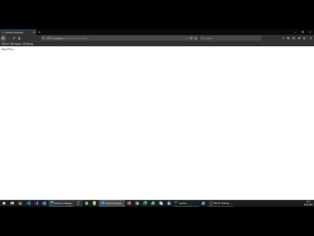 Dynamic Components in Angular - Part 5 - Making use of Dynamic Components in a Dropdown