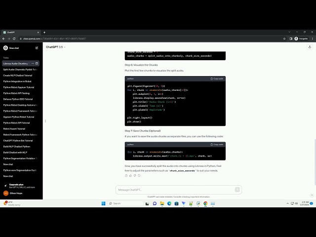 python split audio into chunks librosa
