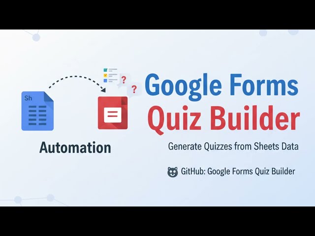 Google Forms Quiz Builder | Automate Quizzes from Google Sheets