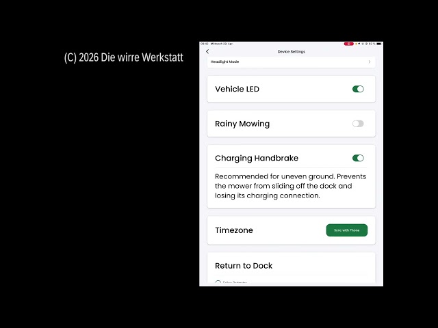 Lymow One Plus 5 (D): The mower "app" - all features