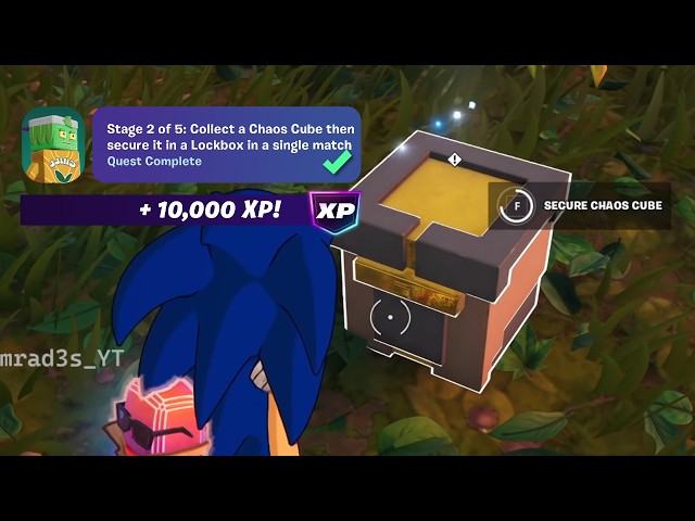 How to EASILY Collect a Chaos Cube then secure it in a Lockbox in a single match Fortnite