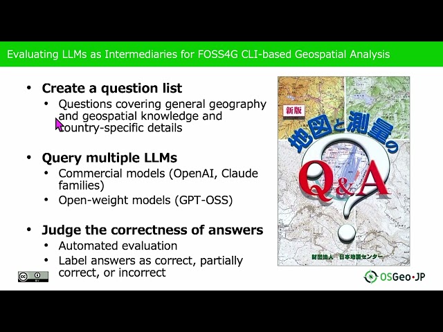 FOSS4G 2025 | Evaluating LLMs as Intermediaries for FOSS4G CLI-based Geospatial Analysis